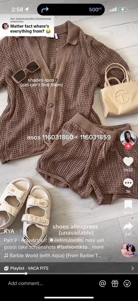 Vacation Outfits Women, Cute Vacation Outfits, Summer Holiday Outfits, Spring Break Outfit, Vacay Outfits, Cute Comfy Outfits, Baddie Outfits Casual, Cute Simple Outfits