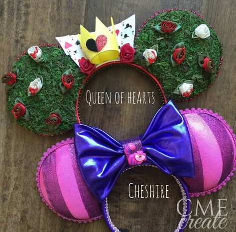 Alice in Wonderland Ears Diy Mickey Mouse Ears, Micky Ears, Mini Mouse Ears, Diy Disney Ears, Disneyland Ears, Diy Mickey Ears, Disney Mouse Ears, Disney Minnie Mouse Ears, Disney Headbands