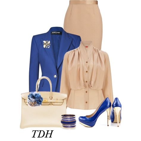 In the Office by talvadh on Polyvore Work Skirt Outfit, Nude Outfit, Bright Colored Outfits, Fashion Work Outfit, Go To Church, Nude Outfits, Cream Outfits, Church Fashion, Crop Top Outfits