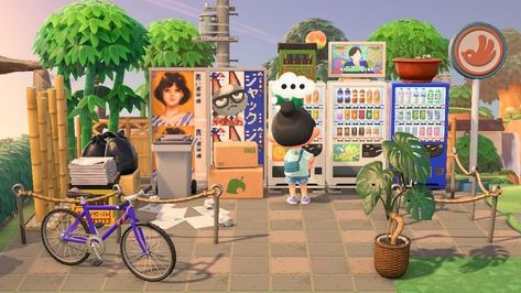 Acnh Trash Area, Acnh Japanese, Animal Crossing Pc, Japanese Island, Practice Self Love, Pocari Sweat, Ac New Leaf, Animal Crossing Guide, Animal Crossing Wild World