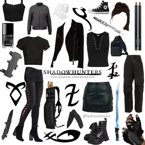 City Of Bones Outfits, Shadowhunter Inspired Outfits, Shadowhunters Outfit Ideas, Shadowhunters Clary Outfit, Shadowhunter Outfit, Shadowhunters Aesthetic, Simple Cosplay Ideas, Hunter Costume, Diy Fantasia