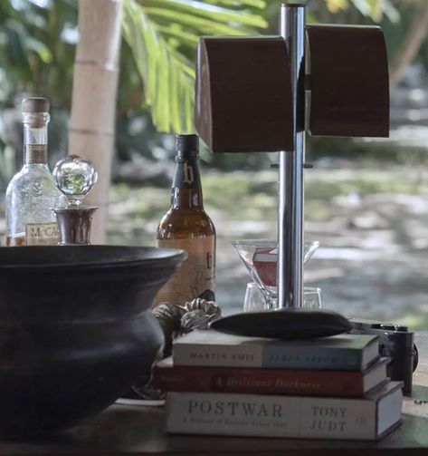 New No Time To Die photo confirms Blackwell Rum and Leica camera at James Bond's apartment | Bond Lifestyle Bond Outfits, Jamaica House, New James Bond, James Bond Style, No Time To Die, Clean Fridge, Island Bar, James Bond Movies, Leica Camera