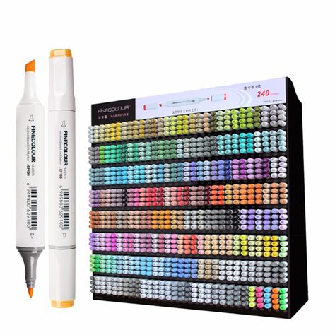 Based Drawing, Graphic Sketch, Drawing Brush, Markers Drawing, Art Supplies Storage, Cheap Art, Art Markers, Cool School Supplies, Brush Markers