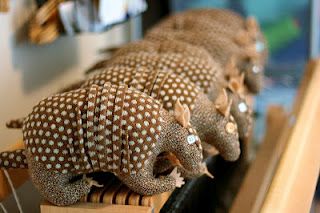 Handwoven armadillos by Amanda Cutler. Pattern in "Weaving a Zoo" by Amy Preckshot. Amy Cutler, Stuffed Animal Pattern, Inkle Loom, Hard At Work, The Cloth, Animal Pattern, Textile Art, New Friends, Then And Now