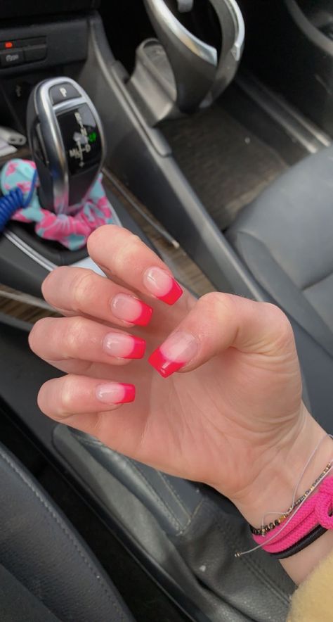 Easy Summer Acrylic Nails, French Fade Nails, Teen Nails, Cute Simple Nails, Sns Nails, Gel Nails Diy, Smink Inspiration, Simple Gel Nails, Summery Nails