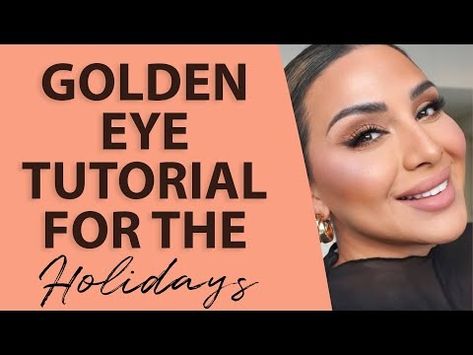 EASY HOLIDAY GOLDEN EYE MAKEUP | NINA UBHI - YouTube Golden Eye Makeup Tutorial, Golden Eye Makeup, Winter Romance, Golden Eyes, Favorite Makeup, Sigma Beauty, Eye Tutorial, Simple Holidays, Makeup Brands