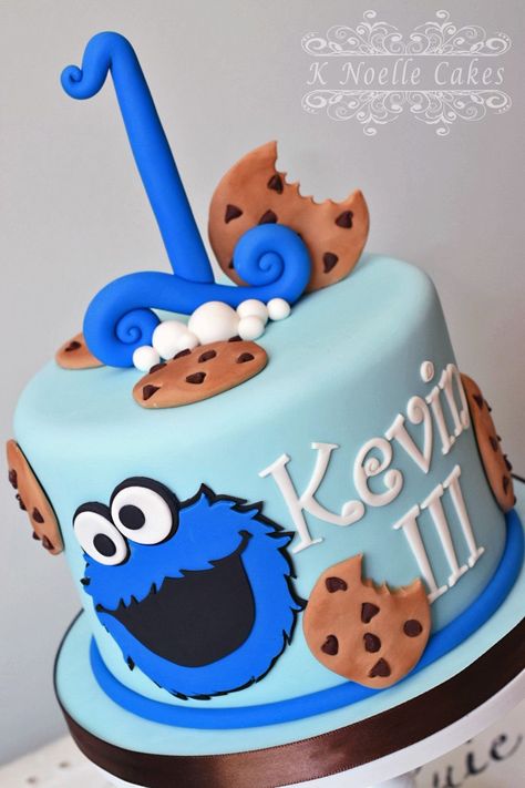 Cookie Monster Birthday Cake Cookie Monster Theme 1st Birthday Cake K Noelle Cakes Cakes Cookie Monster Cakes, Monster Birthday Cake, Monster Smash Cakes, Monster Birthday Cakes, Birthday Cake Cookies, Cookie Monster Birthday Party, Boy Cakes, Cookie Monster Cake, Super Cookies