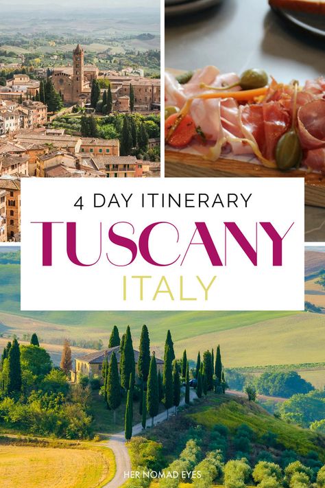 Dreaming of a Tuscan getaway? Check out our 4 Day Tuscany Itinerary, starting in Florence and ending in Rome! Explore the stunning countryside, rolling hills, and charming villages. 🌿🍇📸 Day 1: Florence to Siena via Chianti Hills Day 2: Explore Siena Day 3: Val D'Orcia Scenic Drive & Pienza Day 4: Val D'Orcia to Rome Get ready for gorgeous landscapes, yummy food, and amazing experiences! Tuscany Itinerary, Gorgeous Landscapes, Val D Orcia, Italy Itinerary, Regions Of Italy, Italy Travel Tips, Safe Travel, Tuscany Italy, Scenic Drive