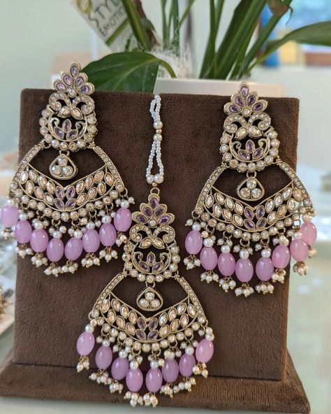 Purple oversized earrings jewellery set. . . . £12 @kundanbynadia Oversized Earrings, Jewellery Set, Jewelry Set, Jewelry Earrings, Purple, Quick Saves