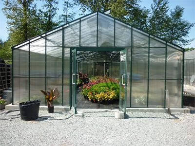 Feature Five Wall Poly 20' x 40' Greenhouse Greenhouse Panels, Storefront Doors, Glass Storm Doors, Traditional Greenhouses, Commercial Greenhouse, Best Greenhouse, Hobby Greenhouse, Polycarbonate Greenhouse, Greenhouse Interiors