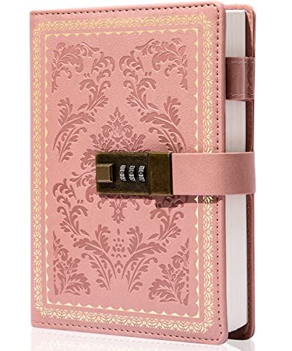 Secret Journal, Lock Diary, Diary Vintage, Diary For Girls, Journal With Lock, Diary With Lock, Vintage Leather Journals, Cute Diary, Refillable Leather Journals