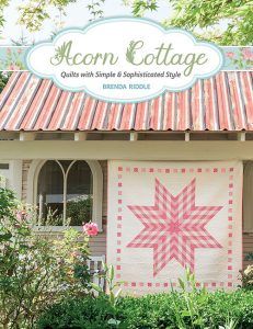 Thanks for visiting Stitch This! for a close-up look at the new book Acorn Cottage: Quilts with Simple & Sophisticated Style by Brenda Riddle. In addition to being a quilt designer and author, Brenda is also a fabric designer for Moda Fabrics. Her soft, romantic, and soothing style is especially wonderful for spring and summer. … Acorn Cottage, Cottage Quilt, Quilted Gifts, Star Quilts, Book Quilt, Barn Quilts, Moda Fabrics, Patchwork Designs, Scrap Quilts