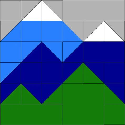 Mountain Forest Block – Oh Kaye Quilting Forest Quilt Block Pattern, North Woods Quilt Patterns, Free Mountain Quilt Pattern, Mountain Quilts Patterns, Mountain Quilt Block Free Pattern, Mountain Quilt Pattern Free, Quilted Mountains, Quilt Mountains, Graduation Quilts