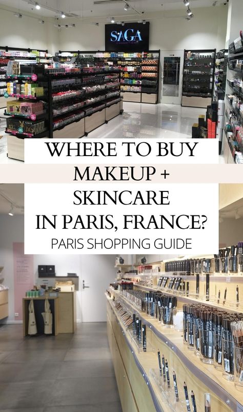 Discover where to buy makeup in Paris - from drugstore makeup products to high-end, luxury makeup brands, you'll find here all the best makeup shops in Paris! paris travel guide | what to buy in paris | best things to buy in paris | best shops in paris | shopping in paris | best stores in paris | best cosmetics shops in paris | best skincare in paris | best french makeup brands | best makeup brands in france skincare | best places to go shopping in paris | paris travel bucket list shops Paris Brands, Best Things To Buy In Paris, Where To Shop In Paris, Stores In Paris, Places To Shop In Paris, What To Buy In Paris, Things To Buy In Paris, Shopping In Paris, Best Shopping Streets In Paris