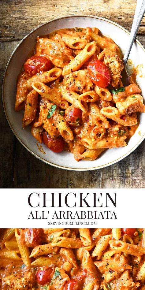 Pioneer Woman Creamy Arrabbiata Pasta, Chicken Arrabiata Pasta, Breaded Chicken For Pasta, Spicy Arrabiata Pasta, Chicken Diablo Pasta, Pena Pasta Recipes, Vodka Sauce Recipe Dinners Chicken, Creamy Arrabiata Pasta, Chicken Arabiata Pasta