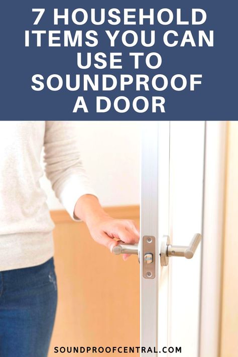 If you’re just getting started in the world of soundproofing, or don’t have a massive budget, it’s always worth looking for household items that you can use. Regardless of what else you’re doing to the room, one area that can benefit from soundproofing is the door. Here are my top 8 household items you can use to soundproof a door. #soundproofing #soundproof #door #acoustics #noisereduction #soundprooftips Soundproof Door Diy, Soundproofing Door, Door Soundproofing, Sound Proofing Door, Entryway Landing, Sound Proof Door, Soundproofing Diy, Studio Soundproofing, Diy Home Updates