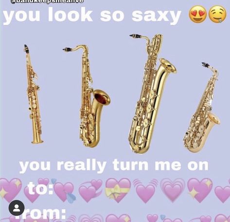 Saxophone Pick Up Lines, Orchestra Pickup Lines, Marching Band Valentine Cards, Band Pickup Lines, Band Pick Up Lines, Band Puns, Band Valentines, Flute Lessons, Bad Valentines