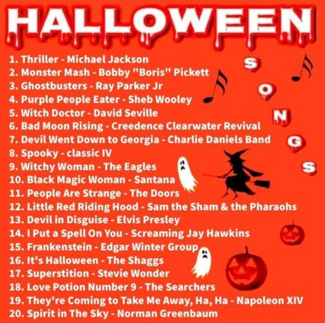 Workout Music Playlist, Halloween Workout, Song Lists, Music List, Charlie Daniels, People Eater, Halloween Songs, Playlist Ideas, Black Magic Woman