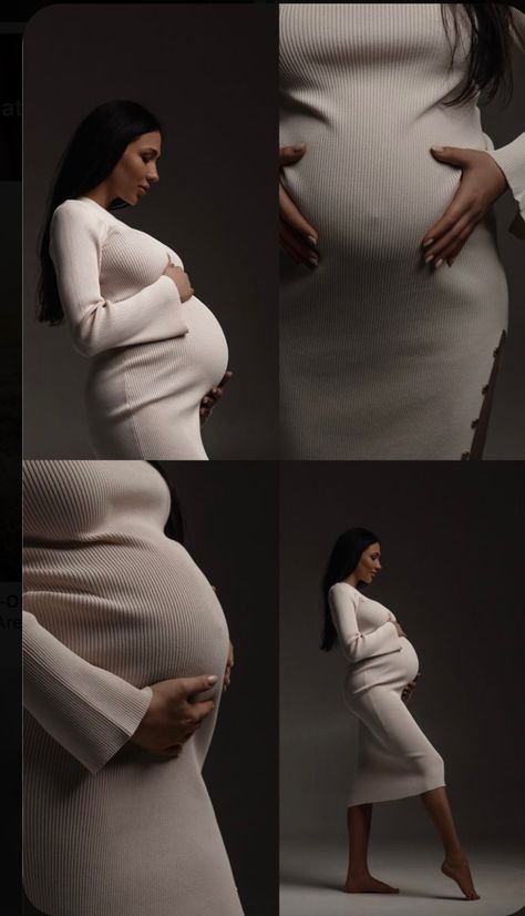 Studio Maternity Shoot, Pregnant Photography, Maternity Studio Photoshoot, Pregnancy Announcement Photoshoot, Studio Maternity Photos, Pregnancy Belly Photos, Cute Pregnancy Pictures, Maternity Photography Poses Couple, Maternity Photo Outfits