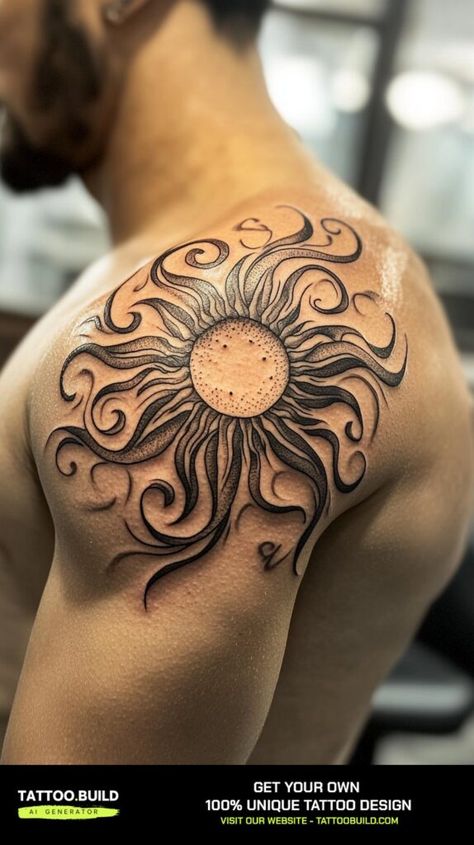 Discover Stunning Back Tattoo Designs for Men Inspiration Galore at Tattoo Build Full Shoulder Tattoo Men, Shoulder Tats Men, Men's Shoulder Tattoo, Shoulder Tattoo Designs, Back Tattoo Designs, Shoulder Tats, Cool Shoulder Tattoos, Tatted Men, Men Inspiration