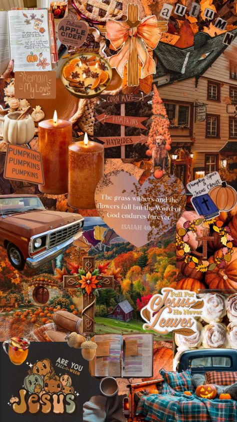 #christian #wallpaper #fall #Jesus #remix Sparkly Background, Christian Fall, Wallpaper Fall, Jesus Wallpaper, Fall Wallpaper, God Is Good, Iphone Background, Word Of God, Pumpkin Spice