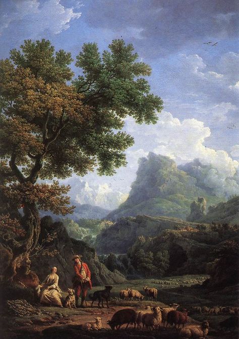 Claude Joseph Vernet, 18th Century Landscape, Rural Scenes, The Alps, Oil Painting Reproductions, Art Event, Avignon, Landscape Artist, Painting Reproductions