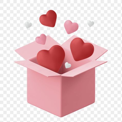 3d Carrd Png Icon Pink, 3d Pink Heart, Heart Transparent Background, Hearts Transparent Background, Pink Heart Gif Png, Celebration Illustration, Body Type Drawing, Heart 3d, Box Icon