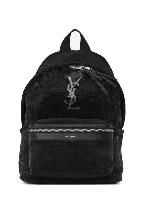 Saint Laurent Mini City Backpack, Spring 2014 Ladies Purses Handbags, Rucksack Bags, Mini Chain Bag, Mini City, Knapsack Bag, Sequin Backpack, Pack Backpack, City Backpack, Sequin Bag