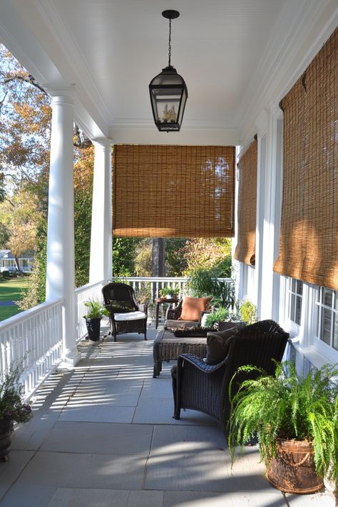 15 Southern Front Porch Ideas for a Charming Outdoor Retreat – Elegant Inspo Cottage Front Porch Ideas, Southern Front Porch Ideas, Cottage Front Porch, Style Front Porch, Mexican Farmhouse, Southern Front Porch, Victorian Home Ideas, Front Porch Furniture, Cozy Home Library