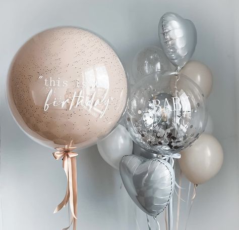 30th Birthday Ideas For Women, Bobo Balloons, Bobo Balloon, Balloon Bouquet Diy, Christmas Balloon Decorations, Girls Brunch, Welcome Home Baby, Birthday Party Theme Decorations, Birthday Balloon Decorations