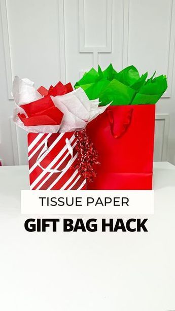 Jasmine | Houston Mom Blogger on Instagram: "Don’t you hate how stubborn tissue paper can be sometimes? Here’s an easy way to stuff your gift bags to make them nice and neat. ⁣ ⁣ Only 5 days left until Christmas. Are you done wrapping presents or still have a ways to go?⁣ ⁣ 𝐒𝐡𝐚𝐫𝐞 𝐭𝐡𝐢𝐬 𝐫𝐞𝐞𝐥 𝐢𝐧 𝐲𝐨𝐮𝐫 𝐬𝐭𝐨𝐫𝐢𝐞𝐬 𝐢𝐟 𝐲𝐨𝐮 𝐥𝐨𝐯𝐞 𝐭𝐡𝐢𝐬 𝐠𝐢𝐟𝐭𝐢𝐧𝐠 𝐡𝐚𝐜𝐤! ♥️🫶🏽🎄 ⁣ .⁣ .⁣ .⁣ .⁣ #christmastips #christmashacks #wrappingpaper #partyblogger #christmas2022 #christmastips Folding Tissue Paper For Gift Bags, How To Put Tissue Paper In A Gift Bag, How To Fold Tissue Paper For Gift Bags, 5 Days Left, Bags To Make, Wrapping Presents, Christmas Hacks, Diy Gift Wrapping, Present Wrapping