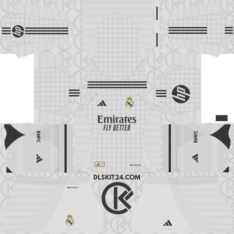 Real Madrid CF DLS Kits 2024-2025 Released Adidas - DLS Kits 2025 Pro League Soccer Kit, Real Madrid Third Kit, Real Madrid Kit, Dream League Soccer Kits, Afc Asian Cup, Dls Kits, Afc Bournemouth, Mls Soccer, Soccer Kits