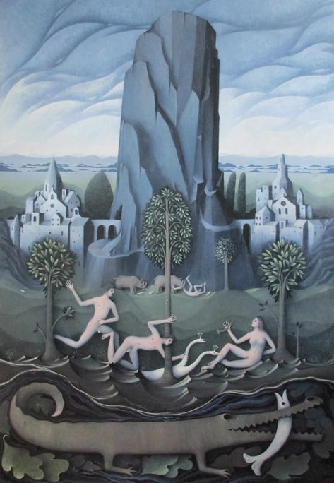 James Mortimer, Surrealism Paintings, Contemporary Surrealism, Smart Art, English Artists, Beautiful Figure, Color Harmony, Human Condition, Medieval Art