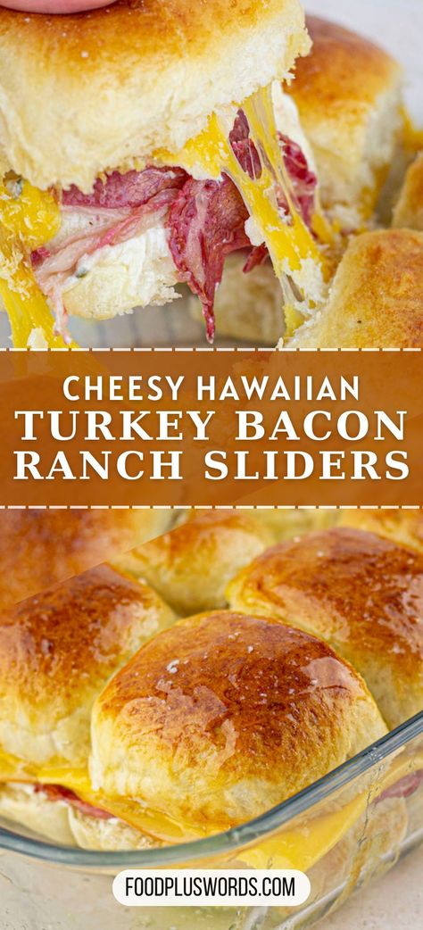 Keep it simple, yet scrumptious, with our turkey and cheese sliders. These bite-sized delights feature the perfect pairing of tender turkey and melty cheese, making them a go-to choice for those moments when you crave a satisfying burst of flavor without the hassle. Turkey Bacon Ranch Sliders, Turkey And Cheese Sliders, Turkey Bacon Ranch, Bacon Ranch Sliders, Ranch Sliders, Turkey Burger Sliders, Turkey Sliders, Slider Sandwiches, Cheese Sliders