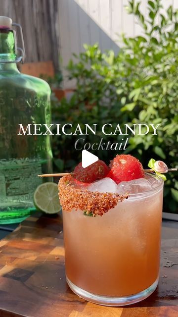 Bryan Rojas-García on Instagram: "If you remember last year I showed y'all how to make a Mexican candy shot, now I'm showing you how to turn it into a whole drink for extra fun 🤩   *you should probably muddle the chile in the shaker before shaking but I forgot haha*  MEXICAN CANDY COCKTAIL 1oz Lime Juice 1oz Watermelon Syrup .5oz Tamarindo Syrup 2oz Tequila Chile serrano to taste, muddled  ------- #mexicancandy #mexicanrecipes #mexican #recetasmexicanas #mexicandrinks #mixology #explore #watermelontamarindo #bartender" Mexican Candy Mixed Drink, Mexican Candy Cocktail, Mexican Candy Drink, Mexican Candy Shots, Drinks With Tequila, Mexican Drink Recipes, Mexican Inspiration, Watermelon Syrup, Candy Shots