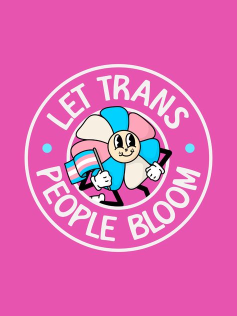 the transgender community. Wear this shirt to express solidarity and allyship at pride events or everyday outings. Stand out with this unique and meaningful design that celebrates diversity and acceptance. Trans Cartoon, Trans Poster, Transgender Aesthetic, Trans Inclusive Feminism, Flower Poster Vintage, Trans Aesthetic, Feminism Poster, Pride Party, Trans Art