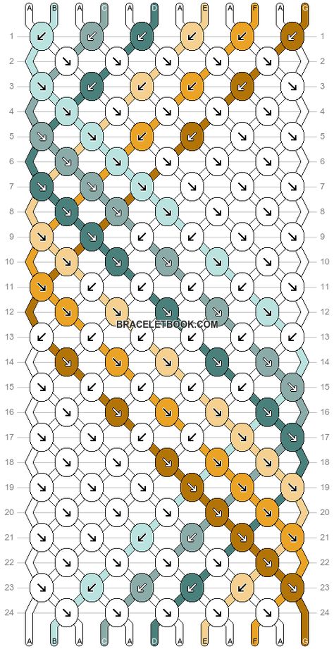 Normal pattern #53235 variation #122960 | BraceletBook Western Bracelet Patterns, Easy Bracelet Pattern, Aesthetic Bracelet Patterns, String Bracelets Patterns, Bracelet Patterns String, Dots Aesthetic, Cute Bracelet Patterns, Braclete Pattern, Bracelet Patterns Tutorials