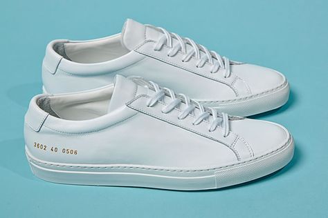 Common Projects Achilles Low White Trainers Common Projects Achilles Low, Sneaker Trends, Common Projects Achilles, Best White Sneakers, White Sneakers Outfit, Sneakers Outfit Casual, Minimalist Sneakers, Mens Fashion Sweaters, Minimalist Shoes