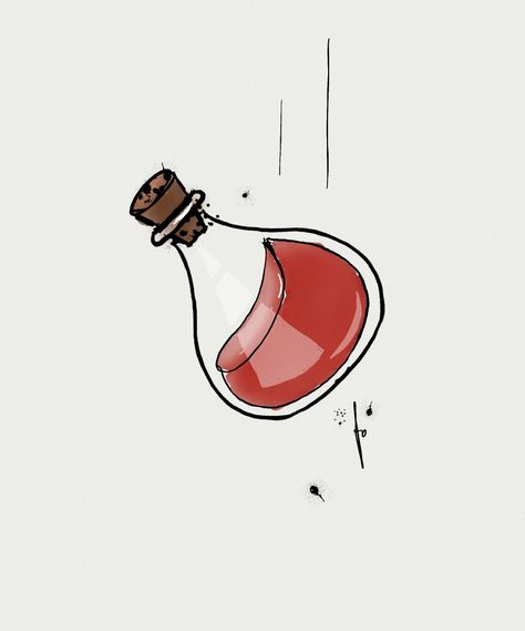 #Falling - prompt from #sketchaday app. Falling potion bottle. Falling Objects Drawing, Potion Drawing, Tayasui Sketches, Falling Objects, Cocktail Photography, Sketch A Day, Potion Bottle, Autumn Art, Water Bottle