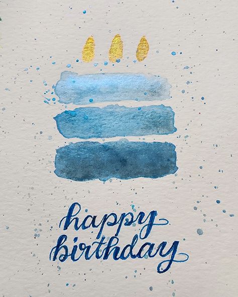 Made my brother-in-law a birthday 🎂 🥳 card #watercolor #worldwatercolorgroup #doodlewash @paulrubensart #watercolors #watercolorpainting Masculine Watercolor Birthday Cards, Male Watercolor Birthday Cards, Watercolor Birthday Card For Boyfriend, Watercolor Birthday Card For Men, Homemade Men’s Birthday Cards, Quick Birthday Cards, Watercolor Cards For Men, Watercolor Birthday Cards For Men, Watercolor Birthday Card Man