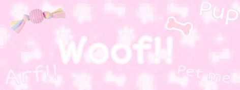 Puppycore Banner, Puppy Header, Puppy Space, Pet Regression, Puppy Boy, Puppy Time, Pet Spaces, Pink Puppy, Cute Banners