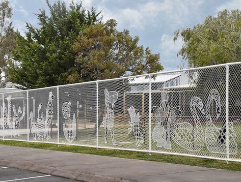 Outdoor Fence, Architectural Engineering, School Architecture, Australian Artists, Western Australia, Primary School, Flower Garden, Fence, Australia