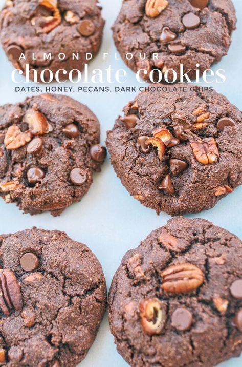 Cookies With Almond Flour, Healthy Cocoa, Chocolate Peanut Butter Desserts, Almond Flour Cookies, 2024 Recipes, Simply Taralynn, Paleo Recipes Dessert, Double Chocolate Chip Cookies, Double Chocolate Cookies