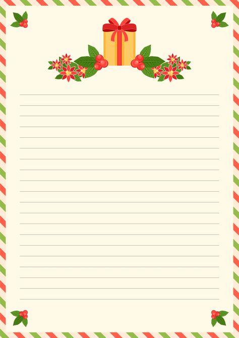 Printable Christmas Stationery Borders Christmas Letter Paper Printable Free, Christmas Border Paper, Christmas Note Paper, Christmas Writing Paper Free Printable, Christmas Boarders Template Design, Free Christmas Borders Letter Templates, Holiday Letterhead, Apron Cards, Write A Letter To Santa