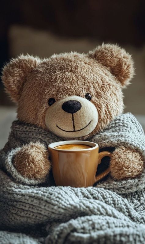 Bear Good Morning, Tea Images, Good Afternoon Images, Good Morning Tea, Good Morning Greeting Cards, Teddy Bear Wallpaper, Teddy Bear Pictures, Tatty Teddy, Bear Wallpaper