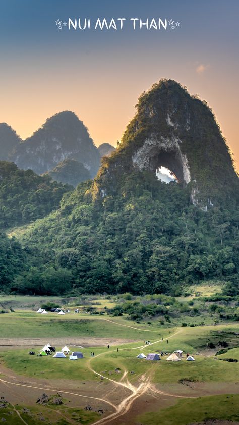 Nui Mat Than, also known as "God Mountain," is a sacred peak located in Vietnam. Revered by locals for its spiritual significance, the mountain's lush surroundings and serene ambiance make it a popular destination for pilgrims and nature enthusiasts alike. #TravelVietnam #VietnamTravel #HolidayDestinationVietnam #TouristAttractionVietnam #NuiMatThan #AsiaHoliday #AsiaVacation #VietnamVacation Vietnam Vacation, House Landscape, Vietnam Travel, Holiday Destinations, Tourist Attraction, The Mountain, Make It, Lush, Vietnam