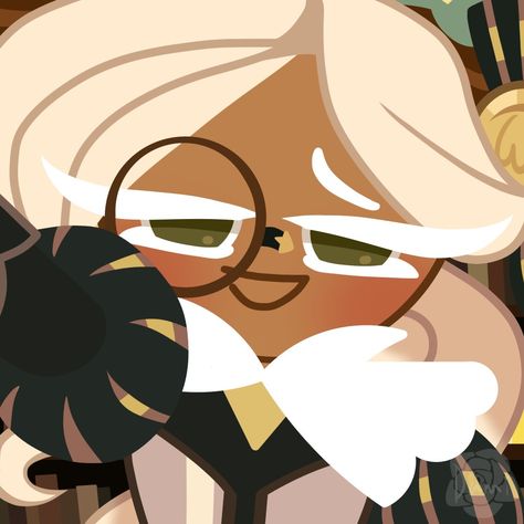 Eclair Cookie Icon, Eclair Cookie Run Kingdom Fanart, Whipped Cream Cookie Fanart, Eclair Cookie Fanart, Eclair Cookie Run Kingdom, Eclair Cookie, Crk Fanart, Tiramisu Cookies, Cookie Costume