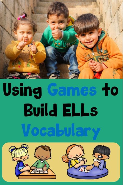 Games are a great way to help English Language Learners practice vocabulary. Learn about some new ways to use games with ELLs. Ell Games, Classroom Playlist, Ell Strategies, Ell Activities, Esl Ideas, Teaching English Language Learners, Peru Trip, Language Levels, Esl Teaching Resources