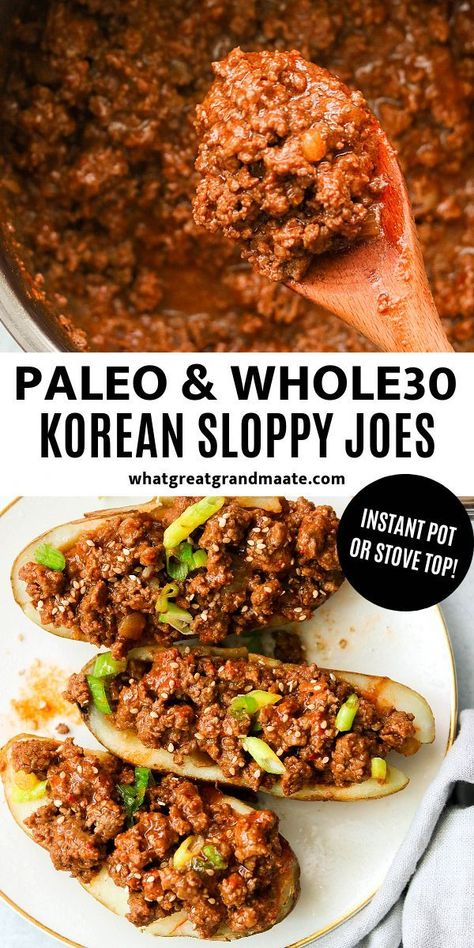 Whole30 Dinners, Whole 30 Diet, Sloppy Joes Recipe, Sloppy Joe, Recipe 30, Paleo Whole 30, Instant Pot Dinner Recipes, Paleo Dinner, Sloppy Joes