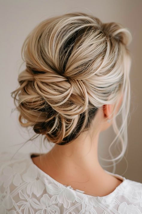 10+ Stunning Half Up Styles For Mother Of The Bride - NeedleStar Half Up Hair Mother Of The Bride, Wedding Updos For Mom Of Bride, Mother Of Bride French Twist, Wedding Updo For Mother Of Bride, Up Do Mother Of The Bride, Glam Bridal Updo, Mom Of Bride Hair, Hair Do Up, Hair Styles For Mother Of The Bride Medium Shoulder Length